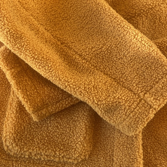 Uniqlo | Women | Mustard Yellow Windproof Fleece Jacket Large - Picture 5 of 9